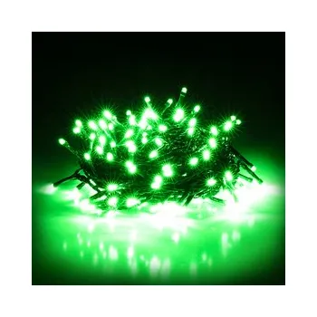 Vánoční dekorace Vnitřní vánoční led osvětlení - Zelená (50 až 140 led) Vánoční osvětlení: Zelená 14m - 140 led diod