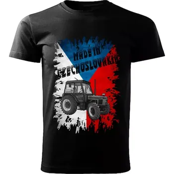 Pánské tričko Pánské tričko černé Made in Czechoslovakia legendy VZOR č. 34 ZETOR 7745 XS (tričko Made in Czechoslovakia Československé legendy veteránů)