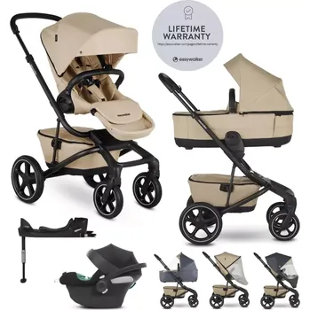 Kočárek EASYWALKER Kočárek kombinovaný Jimmey 2v1 LITE RWS + CYBEX Aton B2 i-Size + základna Sand Taupe