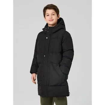 Sinsay - Prošívaná bunda s kapucí - černá - 459FC-99X - 459FC-99X-152