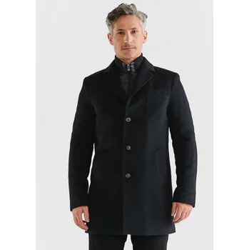 Pánský zimní kabát Pánský černý vlněný kabát Pako Lorente , vel 62