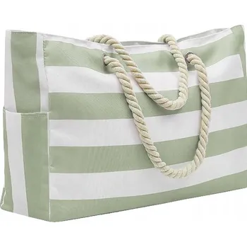 Kabelka PLÁŽOVÁ TAŠKA Alessio VELKÁ na ZIP LÉTO PIKNIK NÁKUPY SHOPPER XXL