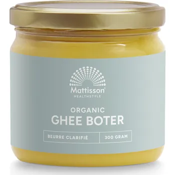 Přepuštěné máslo Mattisson Bio ghí - přepuštěné máslo - 300 g - DMS 1/26