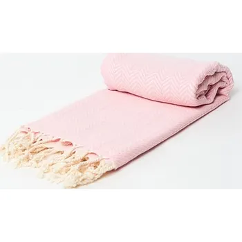 Ručník Hammam ručník DAMLA 100% bavlna YEYE světle růžový