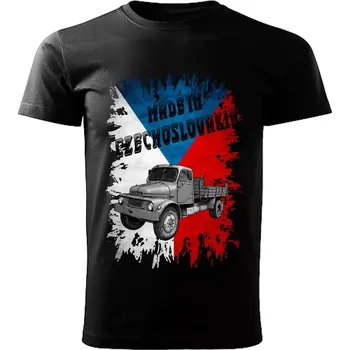 Pánské tričko Pánské tričko černé Made in Czechoslovakia legendy VZOR č. 16 PRAGA S5T 5XL (tričko Made in Czechoslovakia Československé legendy veteránů)