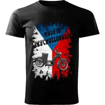 Pánské tričko Pánské tričko černé Made in Czechoslovakia legendy VZOR č. 21 4XL (tričko Made in Czechoslovakia Československé legendy veteránů)