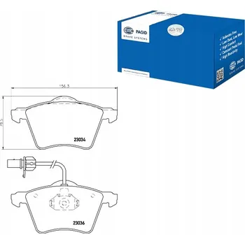 Brzdová destička BRZDOVÉ DESTIČKY HELLA PAGID 7D0698151A