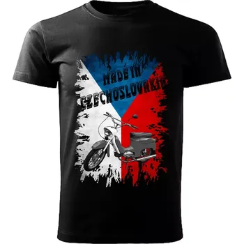 Pánské tričko Pánské tričko černé Made in Czechoslovakia legendy VZOR č. 17 5XL (tričko Made in Czechoslovakia Československé legendy veteránů)