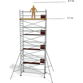 Lešení Hliníkové lešení Klimatek - výška 9,7 m - 3,2 m x 1,45 m (d/š)