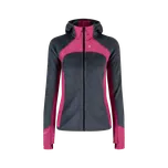 Dámská mikina na zip Montura Vertigo PTC Alpha FZ Hooded Maglia Woman piombo/baton rouge M