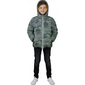 Chlapecká bunda SUPERDRY OBOUSMĚRNÁ BUNDA ŽLUTÁ MASKÁČOVÝ 128CM 1Z9D3*