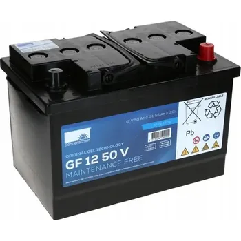 Trakční baterie Gelový akumulátor SONNENSCHEIN GF1250V 50Ah 55Ah trakční