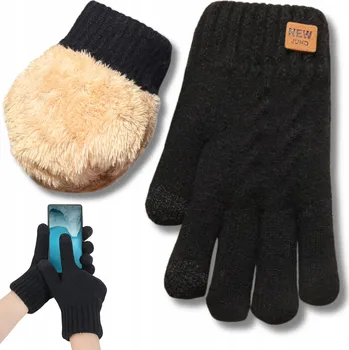 Rukavice DOTYKOVÉ DÁMSKÉ ZATEPLENÉ RUKAVICE NA TELEFON, SILNÉ KOŽÍŠEK KOŽÍŠKY