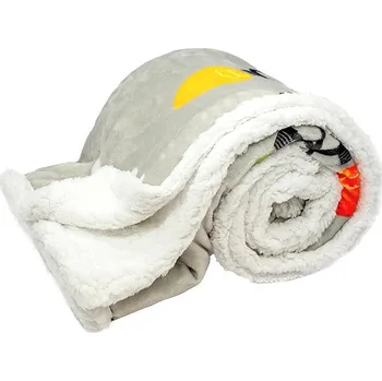 deka ARÔME HOME Mikroflanelová deka s beránkem, 150 × 200 cm, Winter Glow šedá