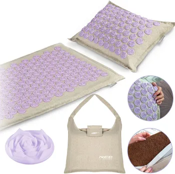 Akupresurní podložka Neo-Sport Akupresurní podložka NS902 šedo-levandulová