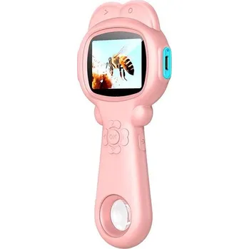 Mikroskop OEM - Dětský digitální mikroskop s kamerou, růžový