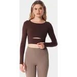 Longsleeve Balletcore Barva: Hnědá, Velikost: L