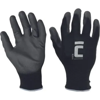 Pracovní rukavice CERVA | SERETA rukavice - černá / 6 / XS / černá