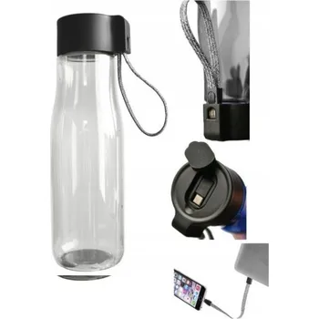 Láhev Láhev na vodu na pití TRITAN s brčkem a nabíjecím kabelem, 640 ml.9