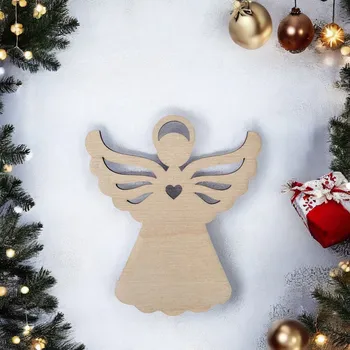 Vánoční dekorace Vánoční ozdoba anděl Barva: Přírodní, Velikost: 8 cm