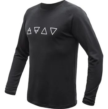 SENSOR MERINO BLEND ELEMENTS pánské triko dl.rukáv černá M
