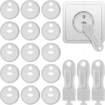 Obraz OCHRANA ZÁSUVEK ZÁSTRČKY KRYTKY BÍLÉ