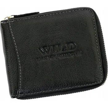 Peněženka Wild peněženka z přírodní kůže černá - muž