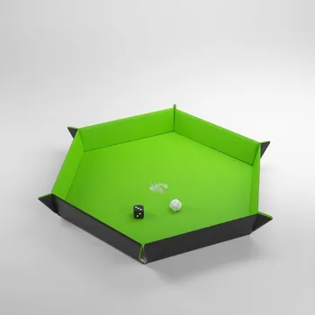Příslušenství k deskovým hrám Magnetic Dice Tray - hexagon (Gamegenic) Barva: Black / Green