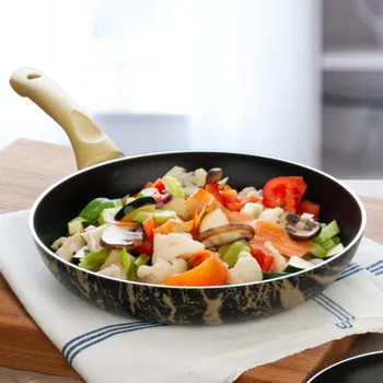 Pánev Indukční pánev Mramor černá/zlatá průměr 24 cm