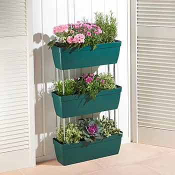 Truhlík 3patrový truhlík na květiny