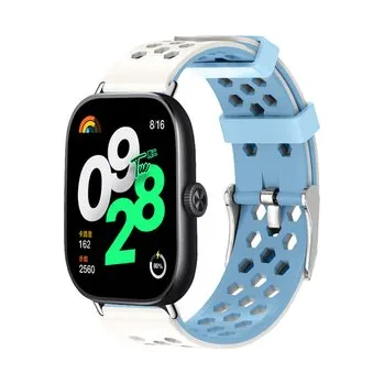 Chytré hodinky Dvojbarevný náhradní řemínek Xiaomi Redmi Watch 4/5,Béžovo-modrý