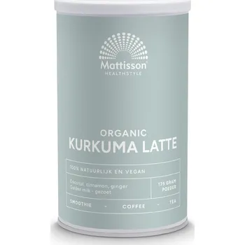 Mattisson BIO Kurkuma Latte - příchuť skořice, kokos - 175 g