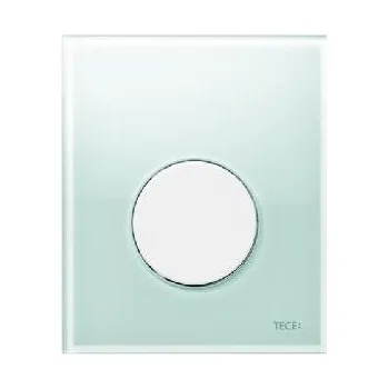 Splachovací tlačítko Tece TECEloop - Ovládání splachování pisoáru, zelené sklo/bílá 9242651