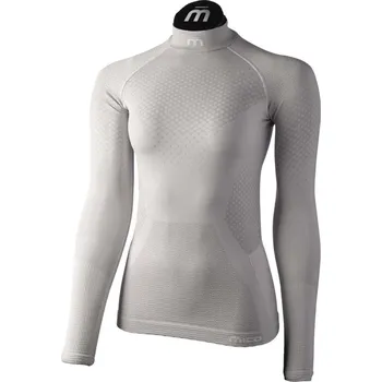 MICO WMN LONG SLEEVES MOCK NECK SHIRT ODOR ZERO IONIC+® SKINTECH Silver Velikost: IV/XXL