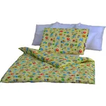 Stanex Dětské ložní povlečení bavlněné - balónky žluté (LS304), 135 x 90 + 45 x 65, Knoflíkové