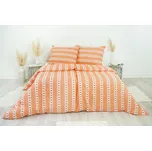 Stanex Ložní povlečení bavlněné - Barunka oranžová (LS175), 140 x 220 + 90 x 70, Zip