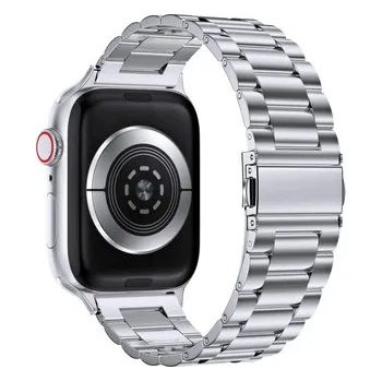 Chytré hodinky Celokovový řemínek pro Apple Watch 42/44/45/46/49mm,Stříbrná