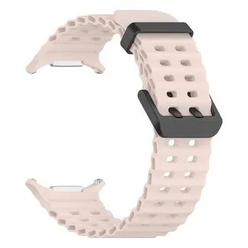 Chytré hodinky Perforovaný řemínek pro Samsung Galaxy Watch Ultra,Pískově růžová