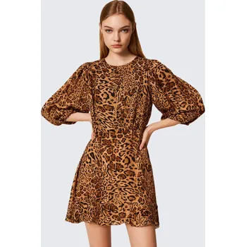 Dámské šaty Dámské šaty TWINSET 252TP2472 zvířecí vzor Velikost: 40