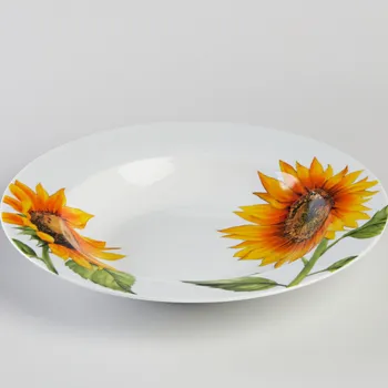 Talíř Jídelní servis Slunečnice hluboký průměr 22 cm