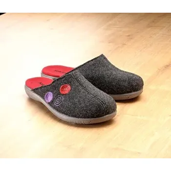 Dámské pantofle Pantofle Knoflíček antracitová 36