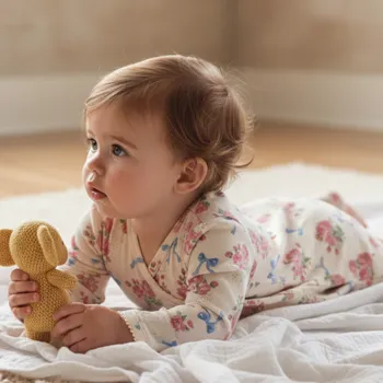 Kojenecký overall KONGES SLOJD Overal pro miminka BASIC - BELLA ROSITA Velikost: 3m