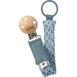 BIBS Paci Braid klip na dudlík Petrol / Baby Blue 1 ks