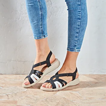 Dámské sandále Sandály Sunny černá-bílá-šedá 40