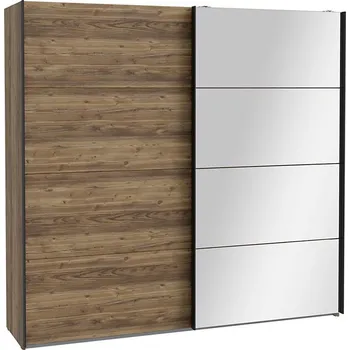 Šatní skříň Šatní skříň se zrcadlem OREN 220x210 cm dub artisan