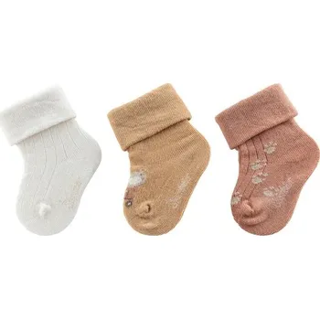 STERNTALER Kojenecké ponožky 3 páry Farma Ecru Velikost (od výrobce): 17/18