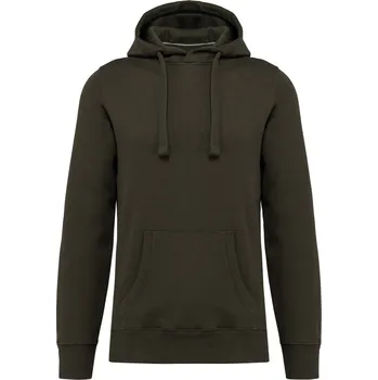 pracovní mikina KARIBAN VINTAGE K489 / Pánská mikina s kapucí - dark khaki S