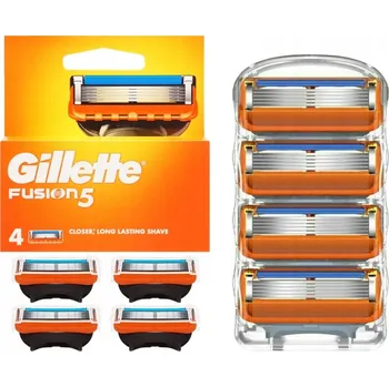 Gillette Fusion5 Fusion náhradní holicí hlavice do holicího strojku 4 ks