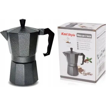 Kávovar MOKA KONVICE PRO PŘÍPRAVU KÁVY NA PLYNOVÉM SPORÁKU, 2 ŠÁLKY
