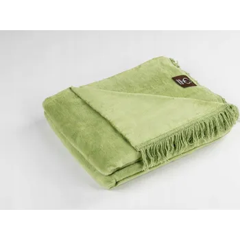 Prostěradlo Deka Cotton Cloud bavlna 150 cm x 200 cm odstíny zelené